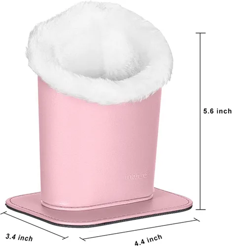 Miniatura 5 de MOSISO Soporte para gafas, funda de piel sintética con forro de felpa con base magnética