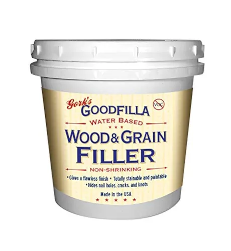 Miniatura 3 de Relleno de madera y grano a base de agua (listo para la llana) - Base neutra - 1 cuarto de galón por Goodfilla Reemplaza todo relleno y masilla