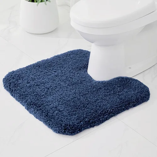 Miniatura 36 de Alfombras de baño antideslizantes, lavables, ultra gruesas, suaves, de microfibra absorbente, de látex de espuma de alta densidad, con respaldo Beige