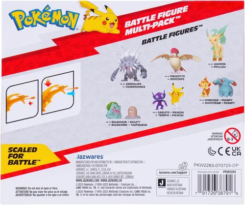 Miniatura 3 de Pokémon Paquete de Batalla de Fuego y Agua – Incluye figuras de acción Charizard de 4.5 pulgadas con acción de llama y figuras de acción de Squirtle
