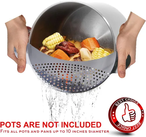 Miniatura 3 de Best Utensils - Colador de espaguetis de acero inoxidable de alta calidad, colador de cocina, colador y escurridor de verduras, se adapta a todas