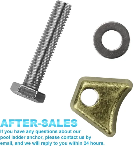 Miniatura 2 de Anclajes de escalera de piscina, PW Perma-Socket Wedge Assy para anclajes estilo Hanover - Bronce con perno, piezas de escalera de piscina se adapta