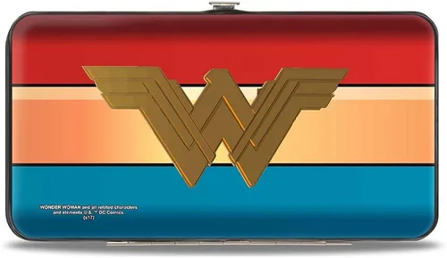 Miniatura 2 de Billetera Bisagra Hebilla - Wonder Woman 2017 IconRaya RojoOrosAzul