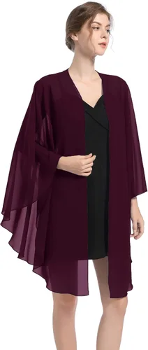 Miniatura 3 de Baoqiya Chales y envolturas de gasa para fiesta de boda, bufanda para mujer, vestido de noche nupcial en vestidos de ocasiones especiales