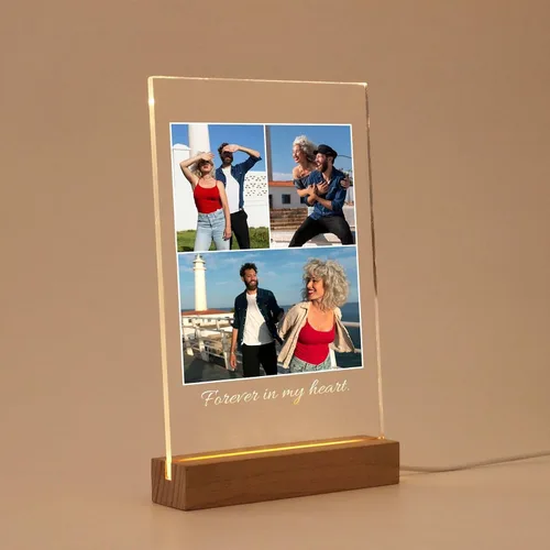 Miniatura 10 de MOIFAITYA - Placa de collage de fotos personalizada, marcos de fotos personalizados, regalos de fotos para el día de San Valentín, boda, él, pareja