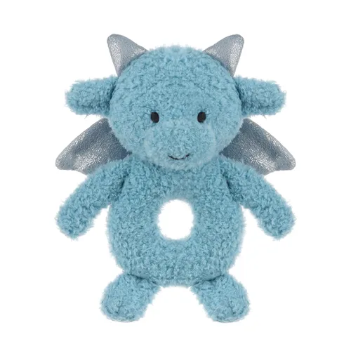 Miniatura 10 de Apricot Lamb Sonajero suave de dragón colorido para niños y niñas, juguete de sonajero de peluche adorable para el recién nacido, 0-3 meses, 0-6