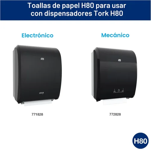 Miniatura 3 de Tork Rollo de toallas de mano blanca H80, Premium, 6 rollos, 8030630 Blanco