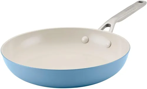 Miniatura 8 de KitchenAid Juego de ollas y sartenes antiadherentes de cerámica anodizada dura, 9 piezas, terciopelo azul Azul terciopelo