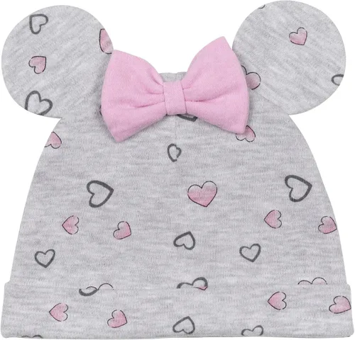 Miniatura 4 de Disney Minnie Mouse - Conjunto de traje de 4 piezas con pantalones y gorro para bebé recién nacido a bebé