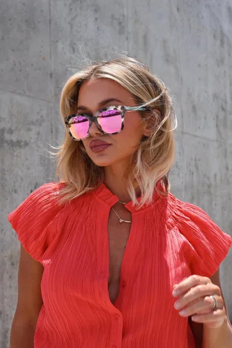 Miniatura 2 de DIFF Bella Designer - Gafas de sol cuadradas de gran tamaño para mujer, 100% protección UVA/UVB, colores de moda de moda Tortoise