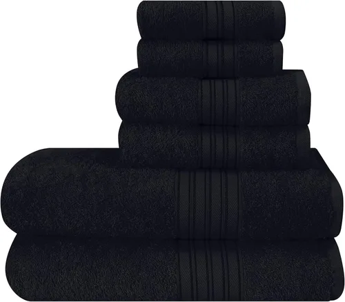 Miniatura 40 de BOUTIQUO Juego de 2 toallas de baño 100% algodón de 28 x 55 pulgadas, toallas de baño grandes ecológicas, compactas, de secado rápido, ligeras, Rosa