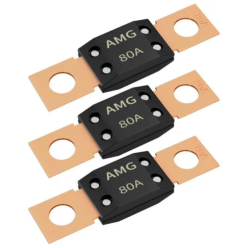 Miniatura 13 de Joinfworld 3 fusibles MEGA de 200 A, montaje de perno de alta corriente automotriz 200 Amp MEGA/AMG fusible para automóviles, camiones, vehículos