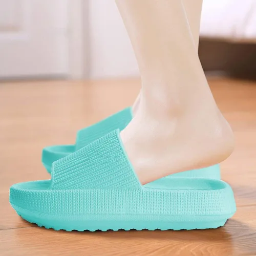 Miniatura 6 de Sandalias de nube para niños, niñas, niños, pantuflas de ducha y baño, cómodas pantuflas antideslizantes de suela gruesa para verano, zapatos