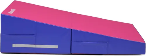 Miniatura 7 de Matladin Incline - Tapete de gimnasia con cuña de queso, 48 x 24 x 14 pulgadas, plegable, para niños y niñas, entrenamiento en casa