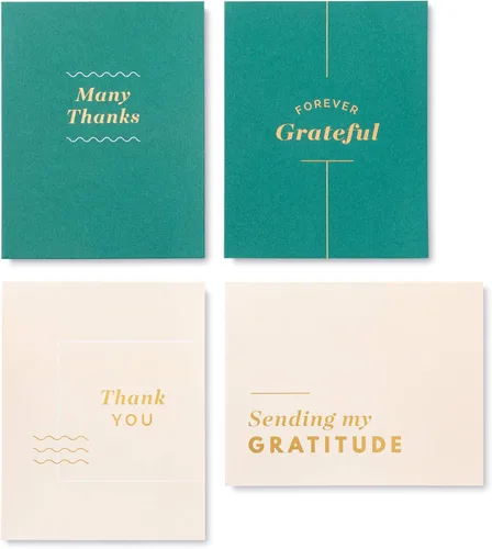Miniatura 6 de Compendium - Kit de tarjeta de agradecimiento para inspirar 52 semanas de agradecimiento Verde y crema: un año de gratitud