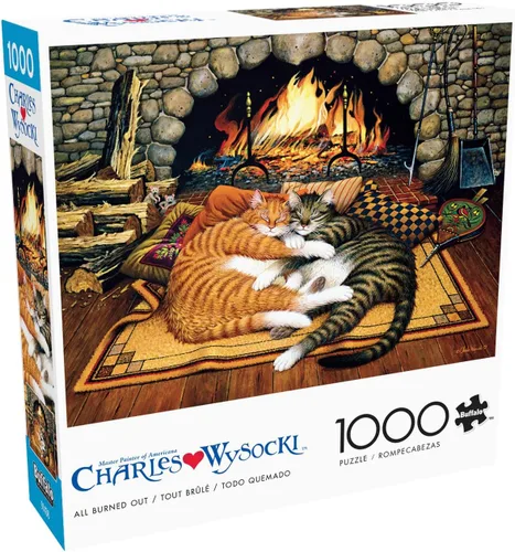 Miniatura 17 de Buffalo Games Charles Wysocki - Rompecabezas de 1000 piezas con escena de invierno festivo, 26.75 x 19.75 pulgadas, a partir de 14 años, póster