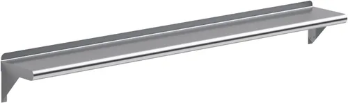Miniatura 18 de AmGood Estante de pared de acero inoxidable de 60 pulgadas de largo x 6 pulgadas de profundidad Certificado NSF Estantería de metal