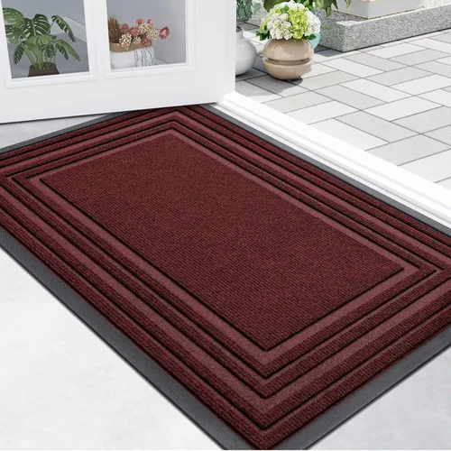 Miniatura 24 de Buganda Tapete para Puerta Delantera Entrada Interior y Exterior, Tapetes de Goma Natural Antideslizantes, Fácil de Limpiar, Perfil Bajo, Atrapa