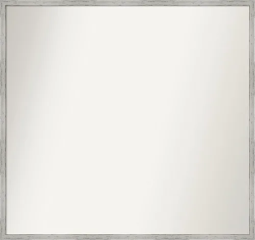Miniatura 509 de Amanti Art Espejo de baño blanco para sobre el fregadero, 32 x 45 pulgadas, espejo de tocador rectangular blanco esbelto, marco de madera moderno