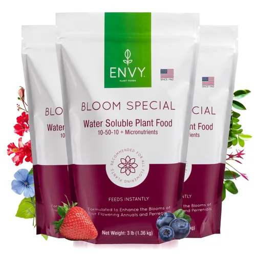 Miniatura 13 de ENVY Bloom Special Professional Grade (10-50-10) Alimento vegetal soluble en agua, promueve flores más grandes y hermosas (3.0 libras)