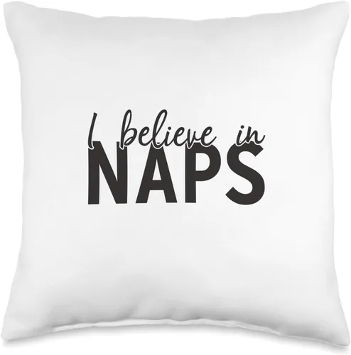 Miniatura 5 de TNT I Believe in Naps - Almohada gráfica, 18 x 18 pulgadas, multicolor