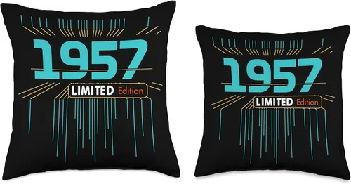 Miniatura 3 de Retro Gaming 1957 Limited Edition Birthday 1957 Men Woman Throw Pillow