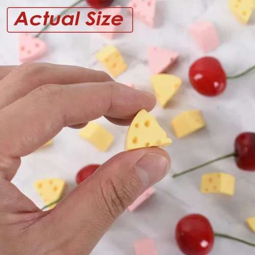 Miniatura 3 de Quesos falsos Simulación Alimentos Artificiales Jugar Alimentos Modelo Cocina Decoración 40 pcs