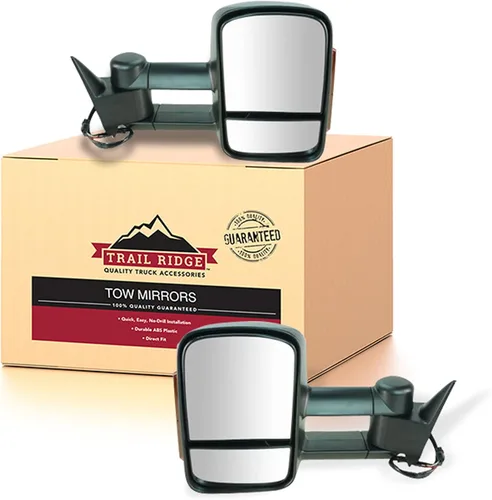 Miniatura 33 de Trail Ridge Juego de espejos de remolque de 2 piezas para el lado del conductor y del pasajero compatible con Ford F-150 FO1320479 FO1321479