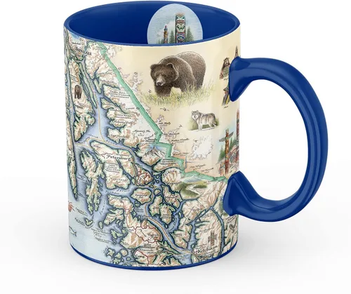Miniatura 19 de Xplorer Maps Boston Map Taza de cerámica (16 onzas) – Taza de café sin BPA para bebidas calientes y frías – perfecta para oficina, hogar o regalo