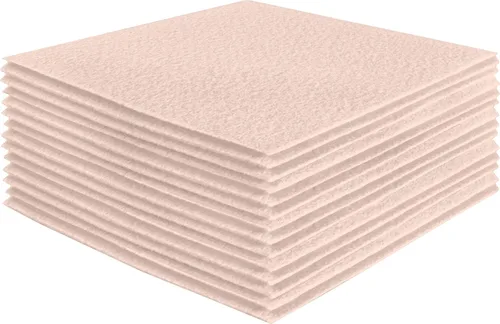 Miniatura 171 de FabricLA Hojas de fieltro acrílico para manualidades, cuadrados de fieltro precortados suaves de 4 x 4 pulgadas (3.9 in x 3.9 in), utiliza hojas