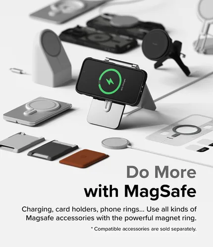 Miniatura 3 de Ringke Fusion-X - Funda para iPhone 15 Pro [compatible con MagSafe] Funda protectora resistente a prueba de golpes, color negro mate magnético