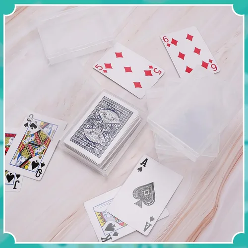 Miniatura 6 de Paquete de 12 cajas transparentes, cajas de plástico para tarjetas