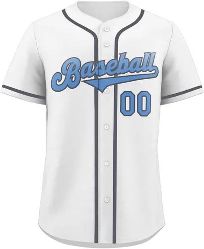 Miniatura 37 de Camisetas de béisbol personalizadas para hombres, mujeres, niños, camisetas con botones, personalizadas, número de nombre impreso o cosido