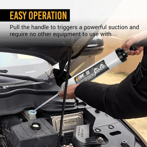 Miniatura 5 de EWK Extractor de Jeringa de Fluido Automotriz de 200cc con Manguera para Cambio de Aceite de Coche