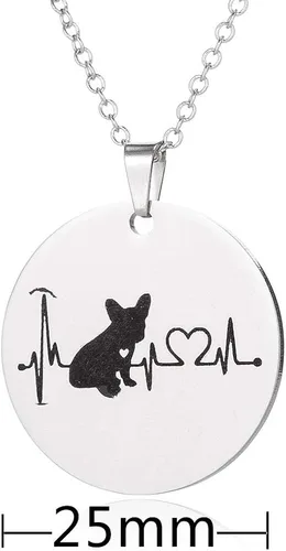 Miniatura 2 de Collar de perro Jinleansu, con diseño de corazón para perro y perro