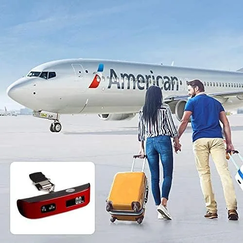 Miniatura 6 de travel inspira Báscula de equipaje, báscula digital portátil de equipaje para viajes, báscula de peso de maleta con pintura de goma, sensor