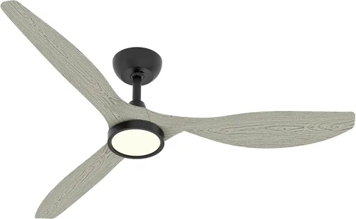 Miniatura 11 de Roomratv Ventiladores de techo con luces y control remoto, motor CC reversible silencioso y silencioso, 6 velocidades, temporizadores, 3 CCT, uso