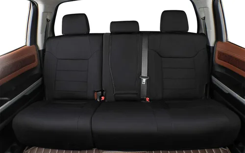 Miniatura 4 de EKR Fundas para asientos de Tundra de ajuste personalizado para Toyota Tundra Double Cab 2014 2015 2016 2017 2018 2019 2020 2021 - Neopreno (negro)
