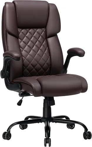Miniatura 10 de VANSPACE Silla de oficina ejecutiva con soporte lumbar ajustable y reposacabezas Silla ergonómica de computadora de 440 libras, cómoda silla