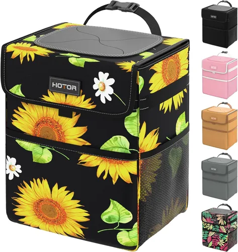 Miniatura 9 de HOTOR Basurero para automóvil: organizador de automóvil a prueba de fugas y bolsa de almacenamiento para la parte trasera/delantera/consola