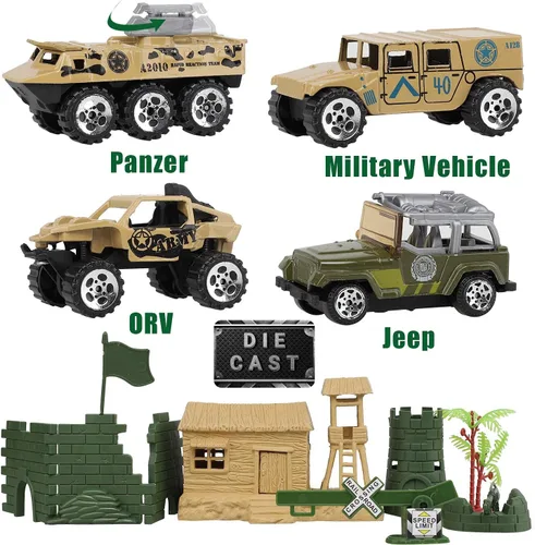 Miniatura 3 de TOY Life 95 piezas de juguetes del ejército para hombres, soldados de juguete para niños, figuras de acción de plástico, juego militar de soldado