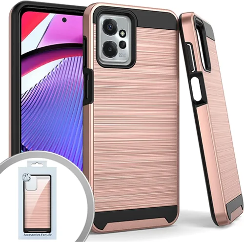 ExtremeCases - Funda híbrida para Motorola Moto G Power 5G (2023) XT2311DL con cepillo metálico + banda extrema + lápiz capacitivo + herramienta de