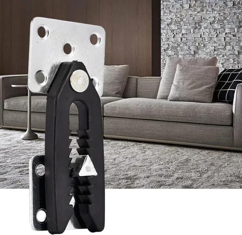 Miniatura 7 de Conector de sofá seccional, 2 conectores de sofá seccional estilo cocodrilo de metal