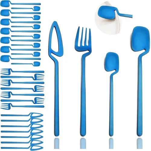 Miniatura 10 de JASHII Cuchara de mermelada de miel, mini cuchara de café de acero inoxidable, cucharadita, 6 piezas (plata mate)