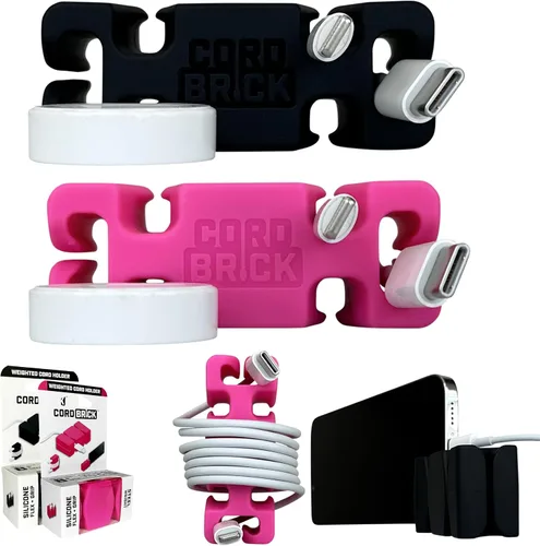 Miniatura 23 de CordBrick Rellenos para Calcetines para Adultos Gestión de Cables Soporte de Cable con Peso Envoltorio de Cable Soporte para Teléfono - Organizador
