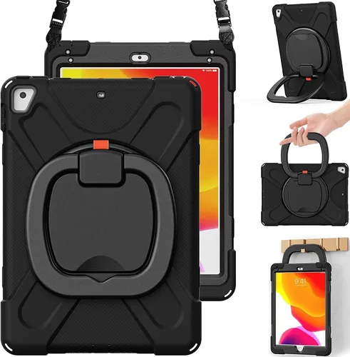 Miniatura 34 de Funda para iPad Air de 3ª generación – Funda resistente para niños con soporte giratorio, soporte para lápices y correa de transporte para iPad
