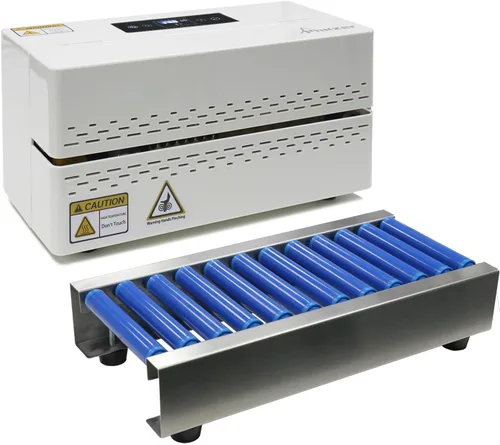 Miniatura 9 de Phezer Máquina de sellado térmico continuo, sellador automático de bolsas de plástico con control digital de temperatura, sellador térmico de banda