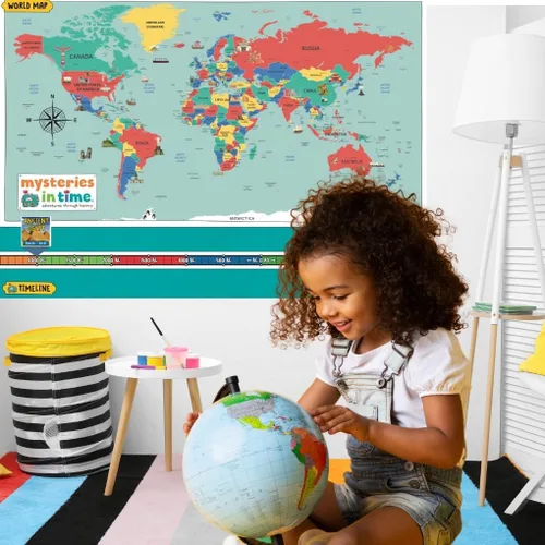 Miniatura 7 de Mysteries in Time Space - Paquete de actividades para niños de 6 a 11 años, con libro de historia y revista, perfecto para avión sin pantalla