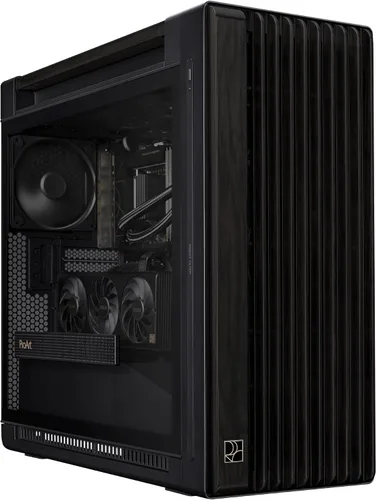 Miniatura 17 de ASUS ProArt PA401 Wood Edition - Carcasa ATX con panel de malla beige, soporte de GPU de hasta 12.402 in, soporte de radiador de 9.449 in