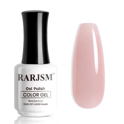 Miniatura 31 de RARJSM Esmalte de Uñas en Gel Nude Transparente Rosa Saludable Claro Esmalte de Uñas en Gel Nude Transparente Rosa Intenso Gelatinoso Barniz de Uñas